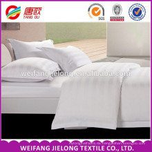 weißer Streifenstreifenstoff 100% Baumwolle / chinesischer Gewebefabrikant 100% Baumwollsatin-Streifengewebe für Haupttextil und Hotelbett